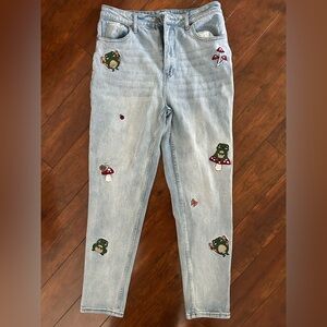 HT Denim Cottagecore Fairycore Whimsigoth Mom Jean Size 11